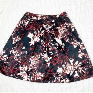 Worthington Black And floral full skirt